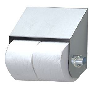 Royce Rolls Stainless Steel Double Roll Slanted Toilet Paper Tissue Holder Dispenser - #STP-2 with #TP-CLIP