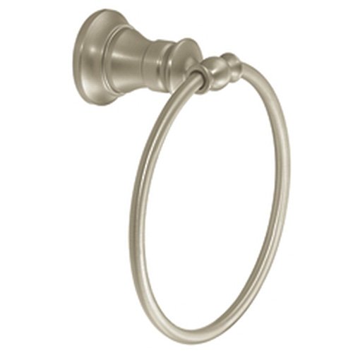 Moen YB9886BN Waterhill Towel Ring, Brushed Nickel