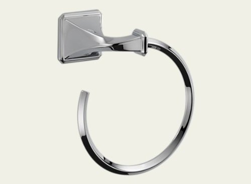 Brizo 694630 Wall Mount Towel Ring from the Virage Collection, Polished Chrome