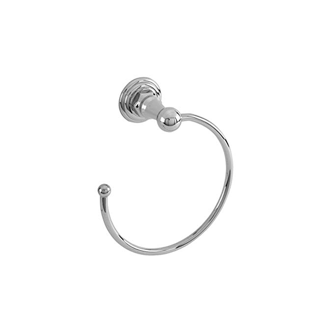 Newport Brass 13-10 Solid Brass Towel Ring from the Alveston, Astor, Chesterfiel, Polished Chrome