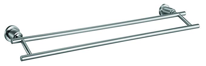 Design House 560326 Geneva 24-Inch Double Towel Bar, Satin Nickel