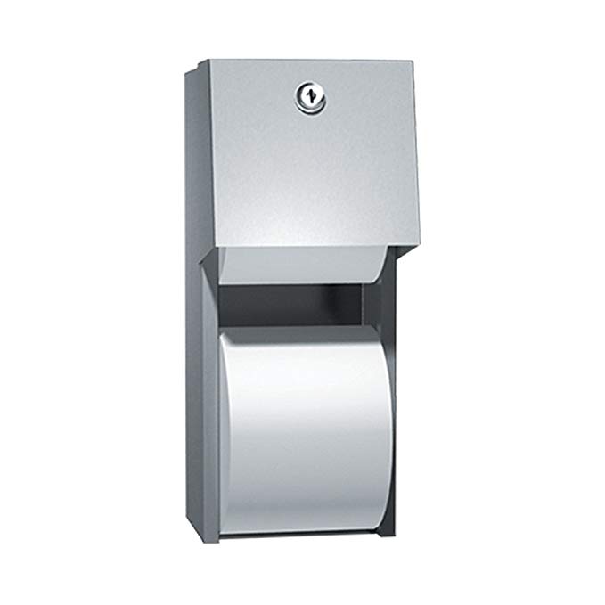 Dual Roll Toilet Paper Dispenser Mounting Type: Surface