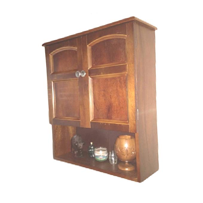 Rustic Wall Mount Cabinet Kitchen Bathroom Storage Farmhouse Wood Antique Organizer Vintage & eBook by OISTRIA