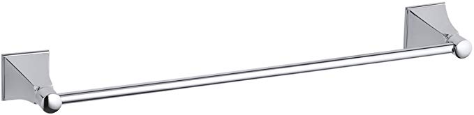 KOHLER K-485-CP Memoirs 18-Inch Towel Bar with Stately Design, Polished Chrome