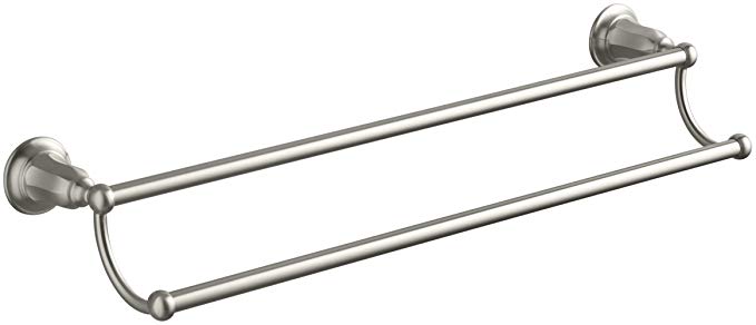 KOHLER K-13503-BN Kelston 24-Inch Double Towel Bar, Vibrant Brushed Nickel