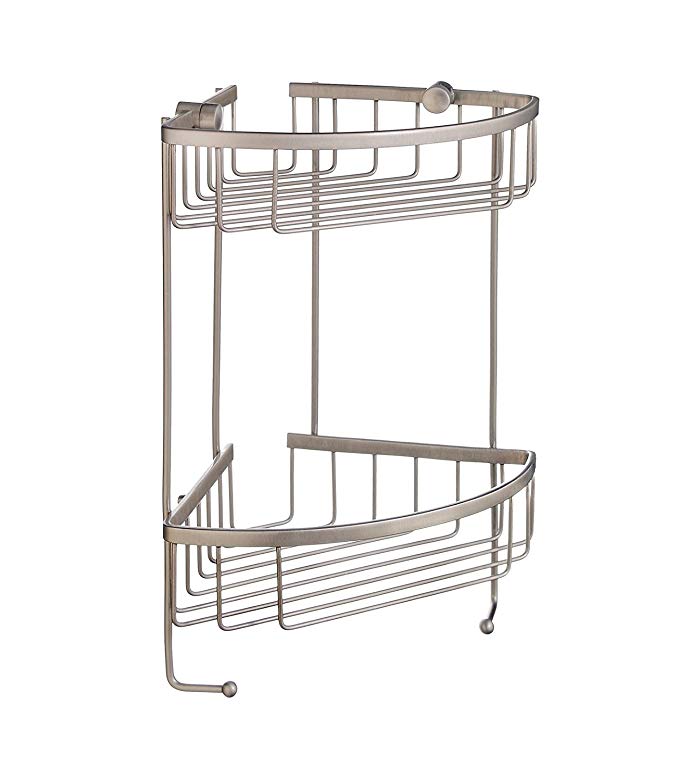 Smedbo Sideline Design Corner Double Soap Basket Bathroom Shelf