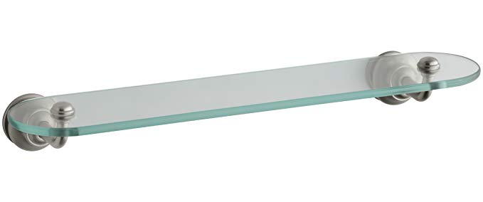 KOHLER K-12158-BN Fairfax Glass Shelf, Vibrant Brushed Nickel