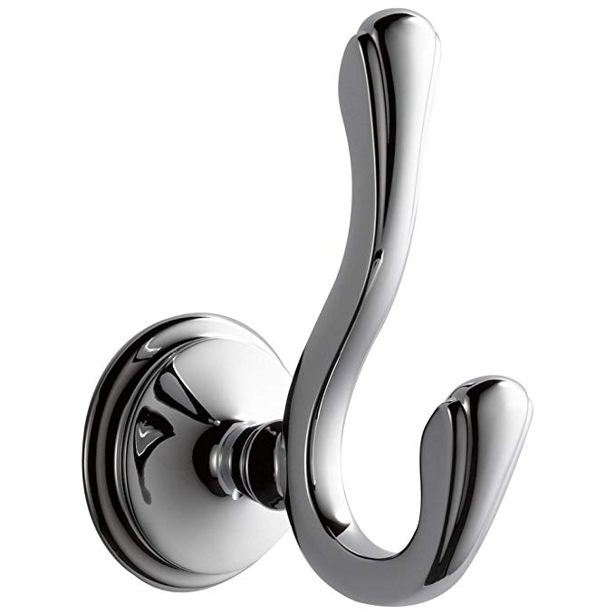 Brizo 693585 Double Robe Hook from the Charlotte Collection, Chrome