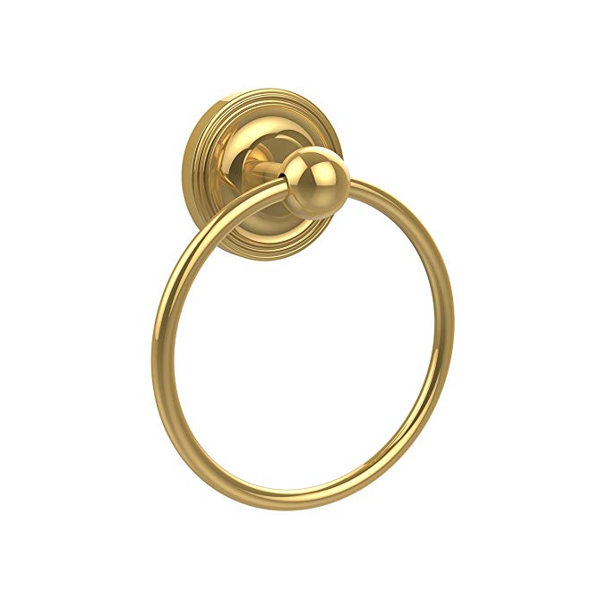 Allied Brass PR-16-PB 6-Inch Towel Ring, Polished Brass