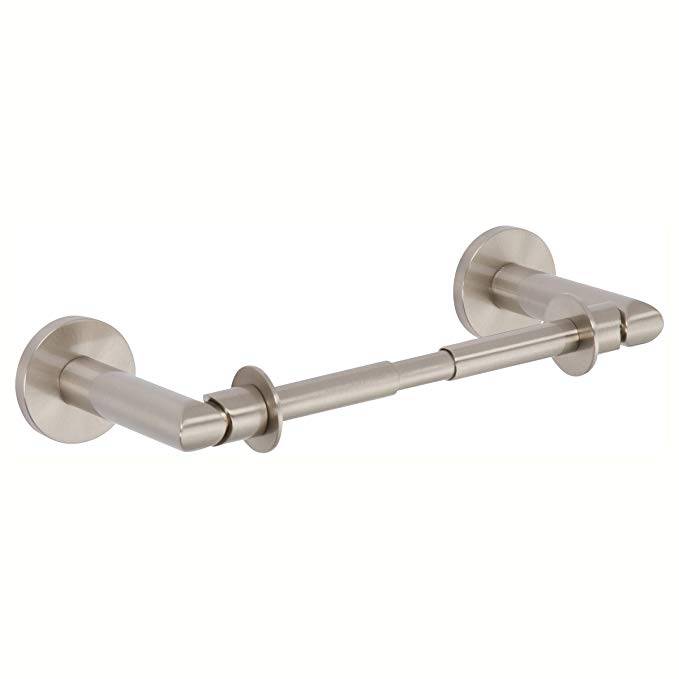 Ginger 0208/SN Sine Double Post Toilet Tissue Holder, Satin Nickel