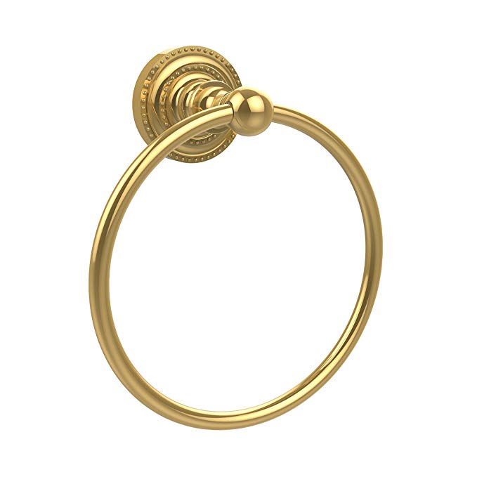 Allied Brass DT-16-PB 6-Inch Towel Ring, Polished Brass