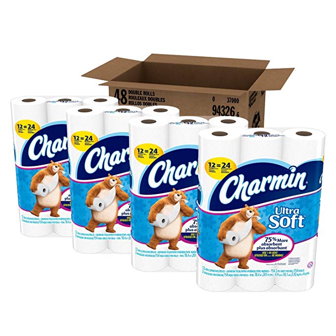 Charmin Ultra Soft Toilet Paper, Super Saver Size, 96 Double Rolls